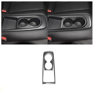 Koolstofvezel Auto Interieur Achter Bekerhouder Paneel Trim Sticker Voor Hyundai Voor Veloster 2012 2013 2014 2015 2016 2017(Zwart)