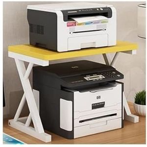 printerrek Printerplank Creativiteit Printerstandaard Desktopbord Metalen rek Multifunctionele printerhouder Fax Kantoorbenodigdheden Plank planken(Color:WHITE)