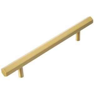 TWMAZDYC Massief messing moderne minimalistische kledingkast gouden kast lade deur pull handvat zeshoekige lange T-handvat (CC-224)