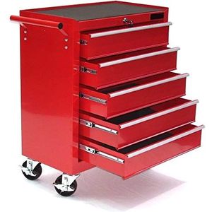 D+L - Werkplaatswagen 06192 - Gereedschapswagen - Kogelgelagerd - 5 Vakken