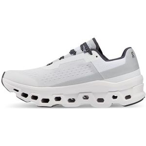On Dames Cloudmonster 1 Sneaker, All White, 6.5 UK, Wit, 39.5 EU