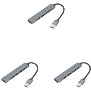 3 sets USB-hub geheugenkaart uitbreiding multi-poort docking station draagbaar 480 Mbps adapter computer notebook kantoor splitter dock