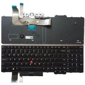 US Russisch Spaans Arabisch Brazilië Laptop Verlicht Toetsenbord Voor Lenovo voor Thinkpad P15 P15V P17 T15P L15 Gen1 5N21D93876 5N21D93720(US NoBacklit Point)
