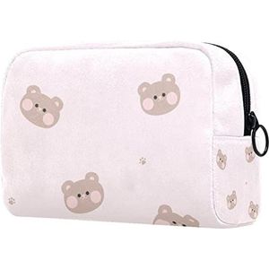 Reis Cosmetische Organizer Make-uptas Beer Toiletry Zakken voor Vrouwen Meisje 7.3x3x5.1 Inch, Kleur4, 18.5x7.5x13cm/7.3x3x5.1in, Make-up zakje