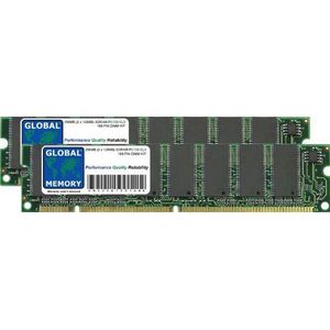 256MB (2 x 128MB) PC133 133MHz 168-PIN SDRAM DIMM GEHEUGEN RAM KIT VOOR PC-DESKTOPS/MOEDERBORDEN