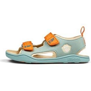 Affenzahn Vegan Airy Sandaal met klittenbandsluiting, antislip, flexibel, luchtig, licht voor de zomer, maat 21-32, Konijn, groen (mint), 24 EU