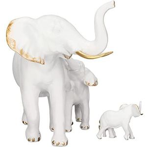 Beeldjes, milieuvriendelijke opslag olifant moeder en baby beeldjes hars geurloos voor huisdecoratie