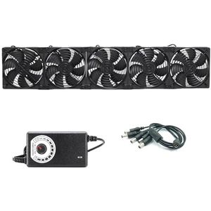 12 cm 120 mm snelheid grote lucht 110 V 220 BTC LTC mijnbouwmachine werkstation kast grafische kaart rack koeler koelventilator(Blue)