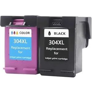 304XL inktcartridge for H-*0P304 nozzle AMP100 120 D-skjet 2620 2630 2632 2633 2634 3720 3730 printer(1pcs 304XL-Black)