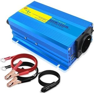 Spanningsomvormer Voor Zuivere Sinusgolf Auto-omvormer EU-stopcontact Krachtige Zonne-energiecentrale-omvormer 12v 220v 2600W Omvormer(12V 220V 1200W)