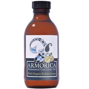 Armorica Gefermenteerde leverolie met kabeljauw - koud verwerkt, lacto-gefabriceerde en ruwe leverolie - exclusief gemaakt met Atlantische kabeljauw in het Verenigd Koninkrijk.… (200ml)