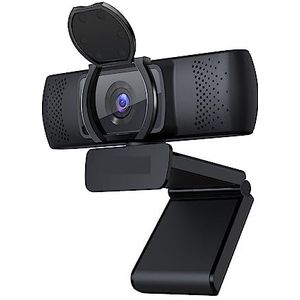 Webcams, Webcam UHD 4K Autofocus Webcam Met Privacy Cover 90° Zakelijke Web Camera Met Dubbele Ruisonderdrukking Microfoons for Conferenties, Live Streaming, Opname