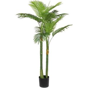 Binnen 4,9ft kunstmatige bomen simulatie palmboom levensechte nepboom binnen en buiten kunstplant namaakboom decor Kunstmatige boom