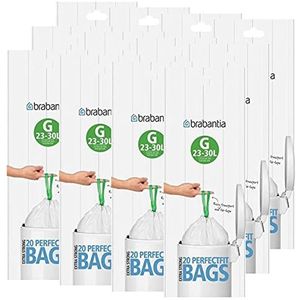 Brabantia PerfectFit Vuilniszakken - 23/30 l - Code G - 12 rollen x 20 stuks