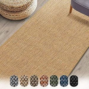 Floordirekt - Sabang Tapijtloper/vloerkleed in sisal-look | verkrijgbaar in vele kleuren en maten | antistatisch, geluiddempend & geschikt voor vloerverwarming | 80 x 350 cm | natuur