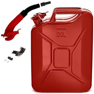 BW - Brandstof Jerrycan - Rood - 20 liter - TÜV-getest en UN-goedgekeurd