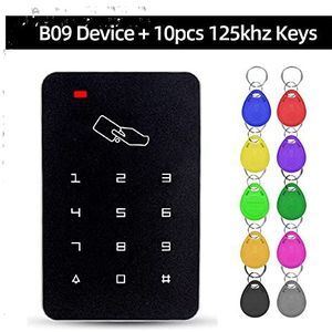 Prikklokken voor werknemers kleine bedrijven, Toegangscontrole Standalone Controller Toetsenbord Keyboard Systeem Waterdichte Regendichte Cover Buiten Deurslot Openers Kaartlezer Grote geheugencapacit