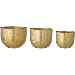 BLOOMINGVILLE - Set van 3 - Bati Bloempotten - Messing (82059653)