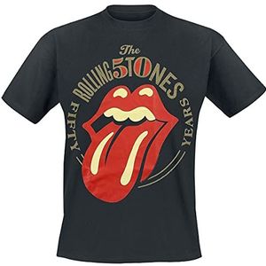 Rolling Stones, The 50 Years T-shirt zwart 3XL 100% katoen Onbekend Band merch, Bands