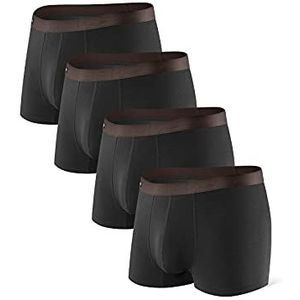 DAVID ARCHY Heren Boxers, Heren Briefs, Heren Trunks Ondergoed Bamboe Heren Boxer Shorts met 3D Pouch Multipack, Zacht, Comfortabel en Ademend