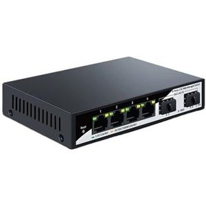 GoodTop 2.5GbE Manad Switch 6-poorts 2.5GBASE-T netwerkswitcher,Schakelde soepel