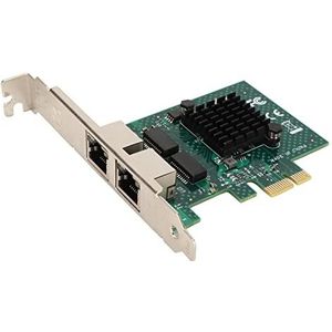 PCIE X1 Ethernet-kaart, Ethernet-netwerkkaartadapter met 10/100/1000 Mbps Transmissiesnelheid RJ45-poort Gigabit Dubbele NIC voor Serverbesturingssysteem