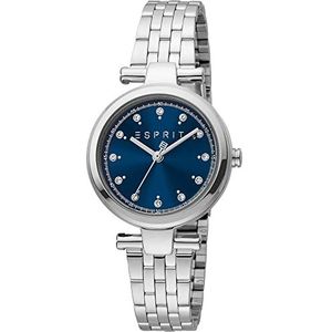 ESPRIT Dames Laila Dot horloge, zilver, 9 X 10 X 9.5, ZILVER, 9 X 10 X 9.5, armband
