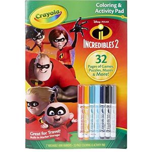 Crayola Color & Sticker Book 10""X8.5""-Incredibles 2