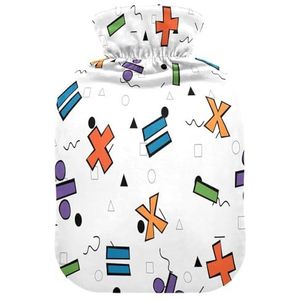 LI ZHI XIN PVC warmwaterkruik met fluwelen deksel 1L 2L kleine middelgrote polka dot cartoon symbool