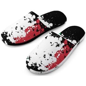 Grunge Blots Italië vlag vrouwen katoenen pantoffels indoor huis slippers wasbare pantoffels voor vrouwen