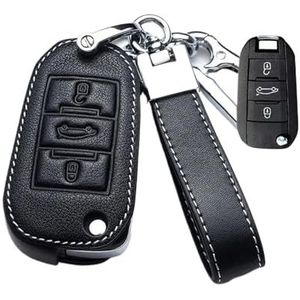 Sleutelbehuizing houder Voor 107 207 208 301 307 308 407 408 508 607 Lederen Autosleutel Case Cover 2008 3008 4008 5008 Sleutelbehuizing(5)