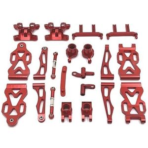 Aluminium Afstandsbediening Auto Upgrade Accessoires Kit for SCY 1/16 16101 16102(Red)