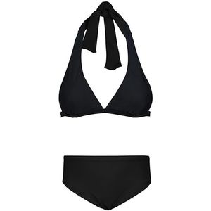 Aquarti Meisjes Bikini Set Bustier Bikini Brief Tweedelig Badpak Zwempak, Om te binden - zwart, 146