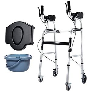 Senioren Rolling Walker Senioren Walker, Rechtopstaande Walker Opvouwbare Rolling Walker Senior Ouderen Mobiliteit Hulp, E Star of Light
