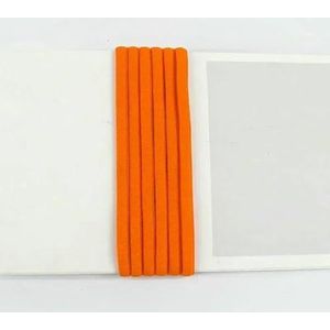 5/10/20M 3,0 mm/5 mm ronde elastische koord voor haarband polyamide band bh-band naaien rubber tape doe-het-zelf band accessoires-oranje-3,0 mm-20 meter
