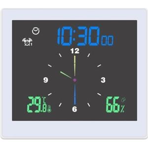 TS-WP10 5 inch digitale weerstation elektronische thermometer IP65 waterdichte temperatuur-vochtigheidsmeter monitormeter thuisklok(1500w)