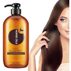 Pure Paardenolie Conditioner - Paardenolie Hair Shampoo Anti Haaruitval Shampoo | Haarconditionerende shampoo, haargroeishampoo 100 ml voor een diepe reiniging van de hoofdhuid Founcy