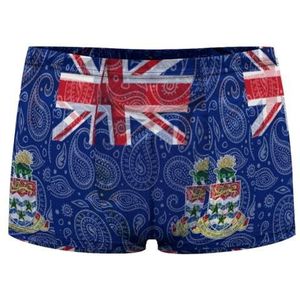 Paisley Kaaimaneilanden Vlag Heren Boxer Slip Sexy Shorts Mesh Boxers Ondergoed Ademend Onderbroek Thong