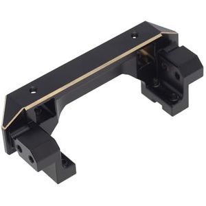 Zwart Messing Front Servo Bevestiging Beugel Bumper Beam RC Onderdelen voor TRAXXAS TRX4 TRX-4 Rc Crawler Auto