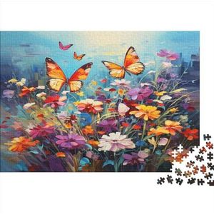 Vlinders uitdagende legpuzzels voor volwassenen en tieners - educatieve spellen woondecoratie houten mooie bloemen puzzel spelkeuze 1000 stuks (75 x 50 cm)