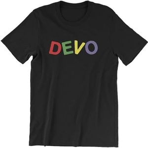 Men's Devo Whip it MTV Post Punk Rock Music Band Wave 80's Group Dance overhemden(Small)