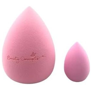 Make-upspons Beauty Blender Foundation Sponzen Latex Gratis Blender Schoonheid Make-up Sponzen voor Vloeibare Foundation Poeder Zonnebrandcrème en Crème 1 Grote Spons 1 Kleine Spons (roze)