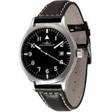 Zeno Watch Basel Herenhorloge analoog automatisch met lederen armband 8664-a1