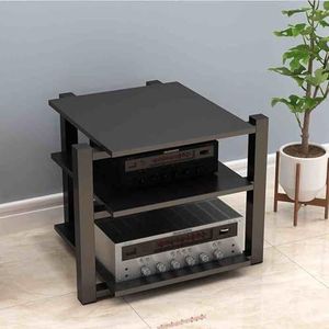 Media-opslagkast, 3 AV-mediastandaard, Cd-spelerstandaard, Stereocomponent-opslagkast For Thuis/kantoor/theater(Black)