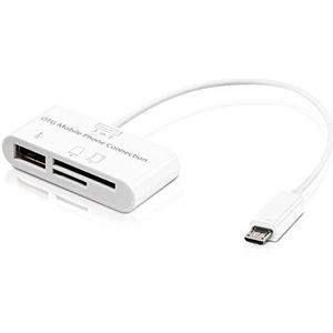 kwmobile 3-in-1 Micro-USB OTG Adapter - Cardreader SD Micro - USB A