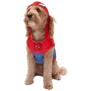 MARVEL Spider-Man Pet Hoodie - Mouwloos Pet Shirt met capuchon en kostuumontwerp (Large)