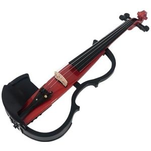 violino professionale Professionele Elektronische Viool Met Aansluitkabel En Koptelefoon Rode Viool 4/4