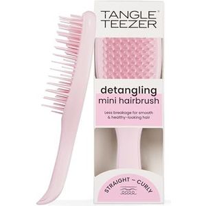 Tangle Teezer Mini Ultimate Detangler - Voor nat en droog haar - Ontwarrende Borstel voor Alle Haartypes - Perfecte Borstel voor Kinderen & Reizen - Millenial Pink