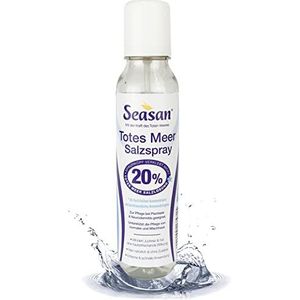 Seasan Dode Zee-zoutspray, 150 ml, 100% natuurzuiver, 20% dode zee zoutoplossing, bij psoriasis, tegen psoriasis en droge huid, bindt vocht