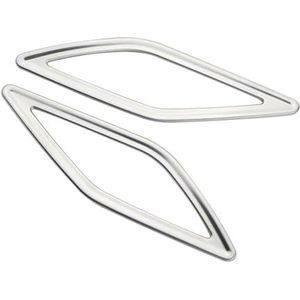 QAQMHVCVB 2 Stuks Auto-speaker Afdekframe Voor De Voorstijl Van De Voor VW Tcross T-cross 2018-2023 Roestvrijstalen Stickeraccessoires Autobekleding Interieur(Style A)